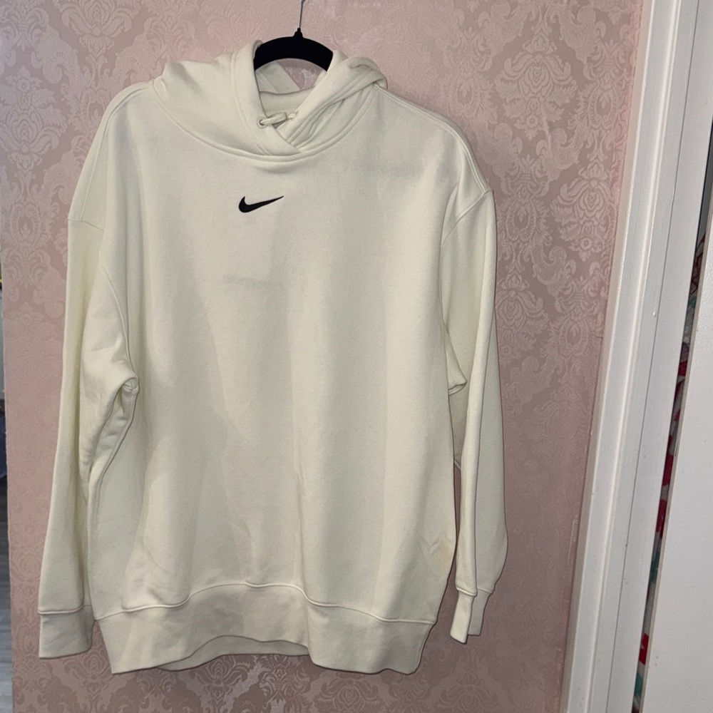 Nike Off-White Hoodie with Black Logo